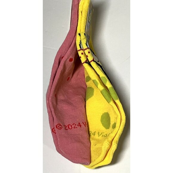 SpongeBob SquarePants Socks Mens 2 Pack Funny Cartoon Crew Yellow Novelty Gift - Picture 4 of 4